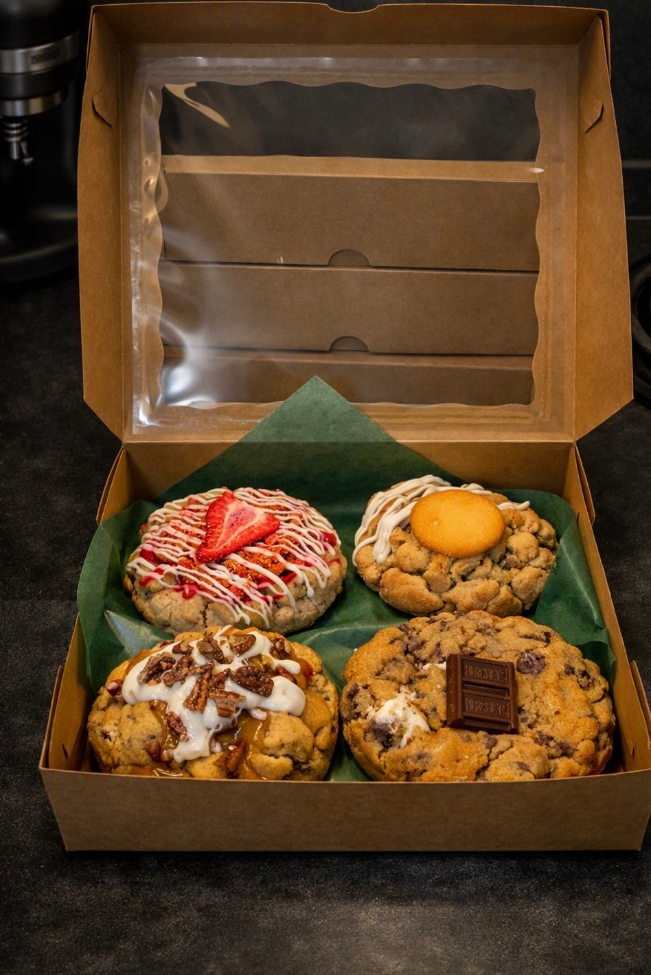 Gourmet chocolate cookies and chocolates